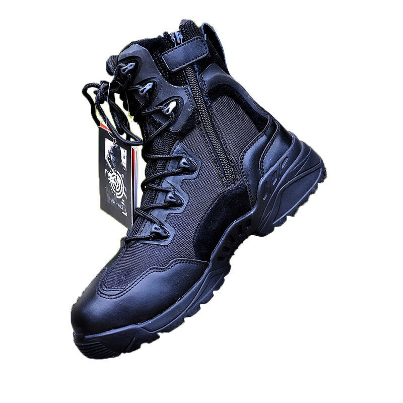 户外作训鞋秋冬战靴男透气靴 战术靴 MA黑色 45