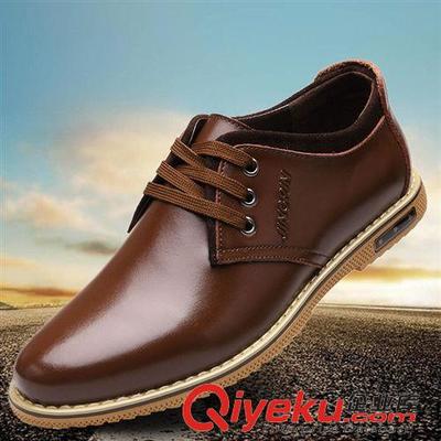 夏季男士单鞋新风尚 韩流真牛皮镂空洞洞鞋，透气休闲好选择