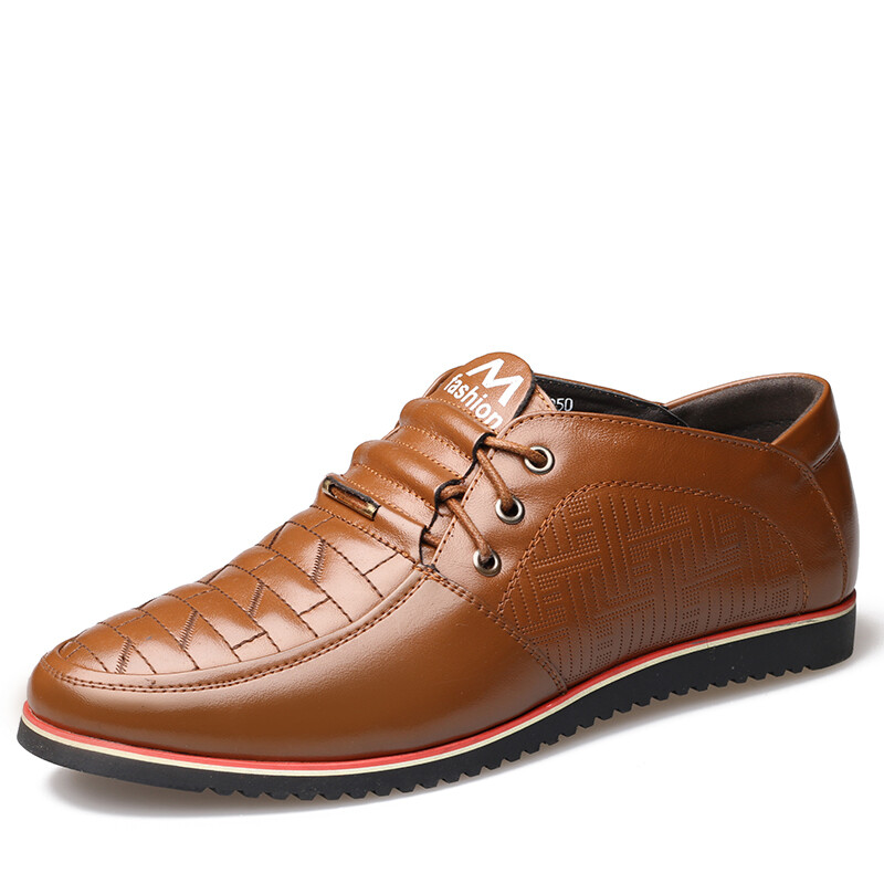 2016秋季英伦风尚 桔色休闲皮鞋点亮男士潮流穿搭